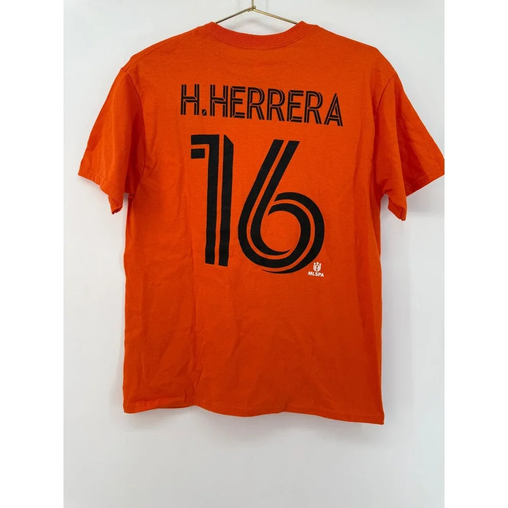 Houston Dynamo FC Kids Orange Soccer Jersey H Herrera 16‎ MLS Youth Large